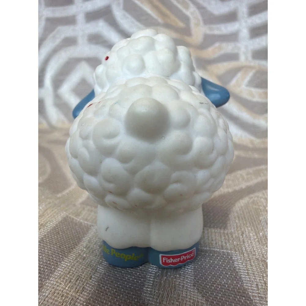 Fisher-Price Little People Sheep Lamb Blue Face Farm Animal Figure 2004 Mattel